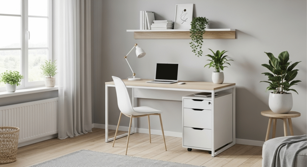 Se você ama ambientes clean e funcionais, as escrivaninhas para home office de estilo minimalista são perfeitas!