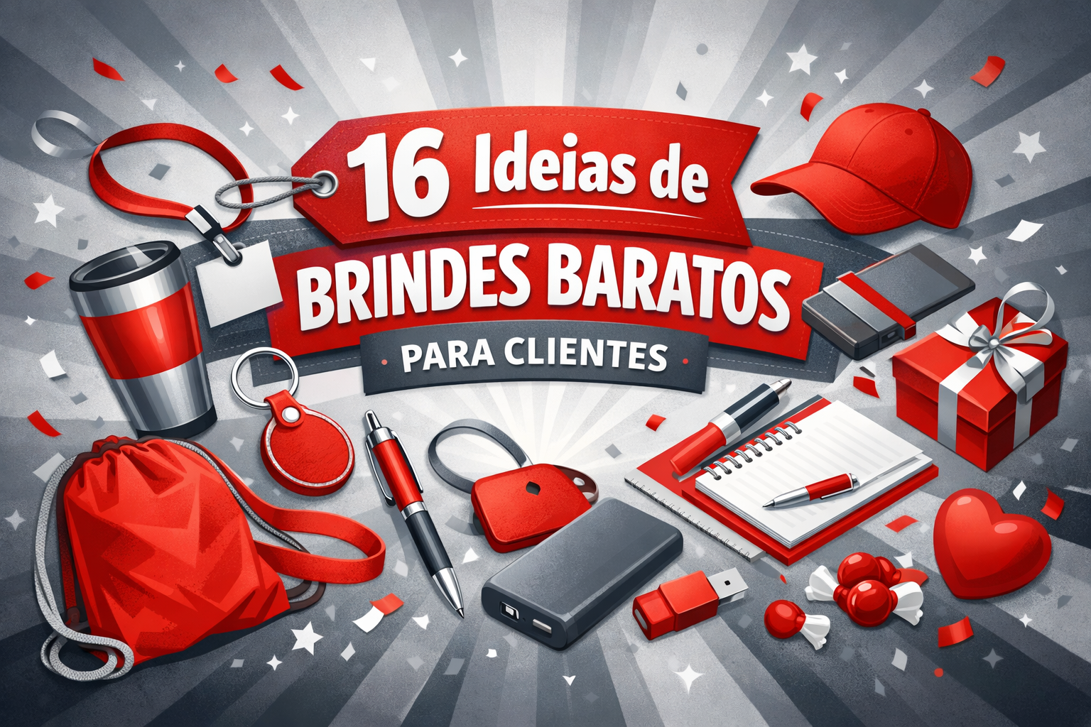 16 ideias de brindes baratos para clientes